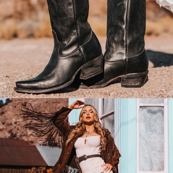 Freebird by Steven Black Heeled Boots - Picture 3 of 4